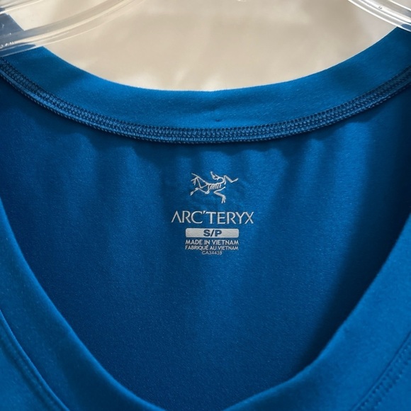 Arcteryx Soltera blue sleeveless athletic vneck tank dress Size Small - Picture 2 of 4